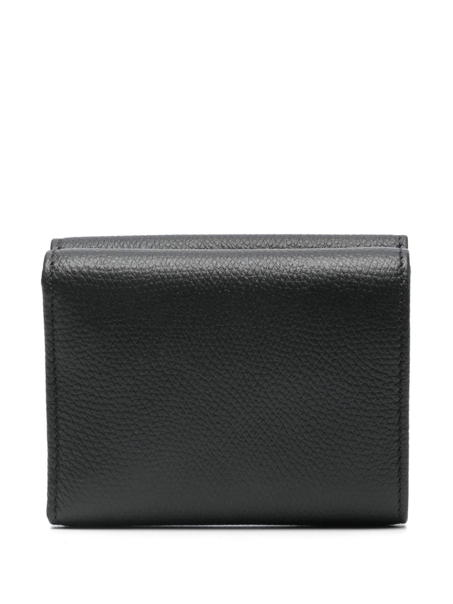 Valentino Garavani Vlogo Leather Wallet - Black