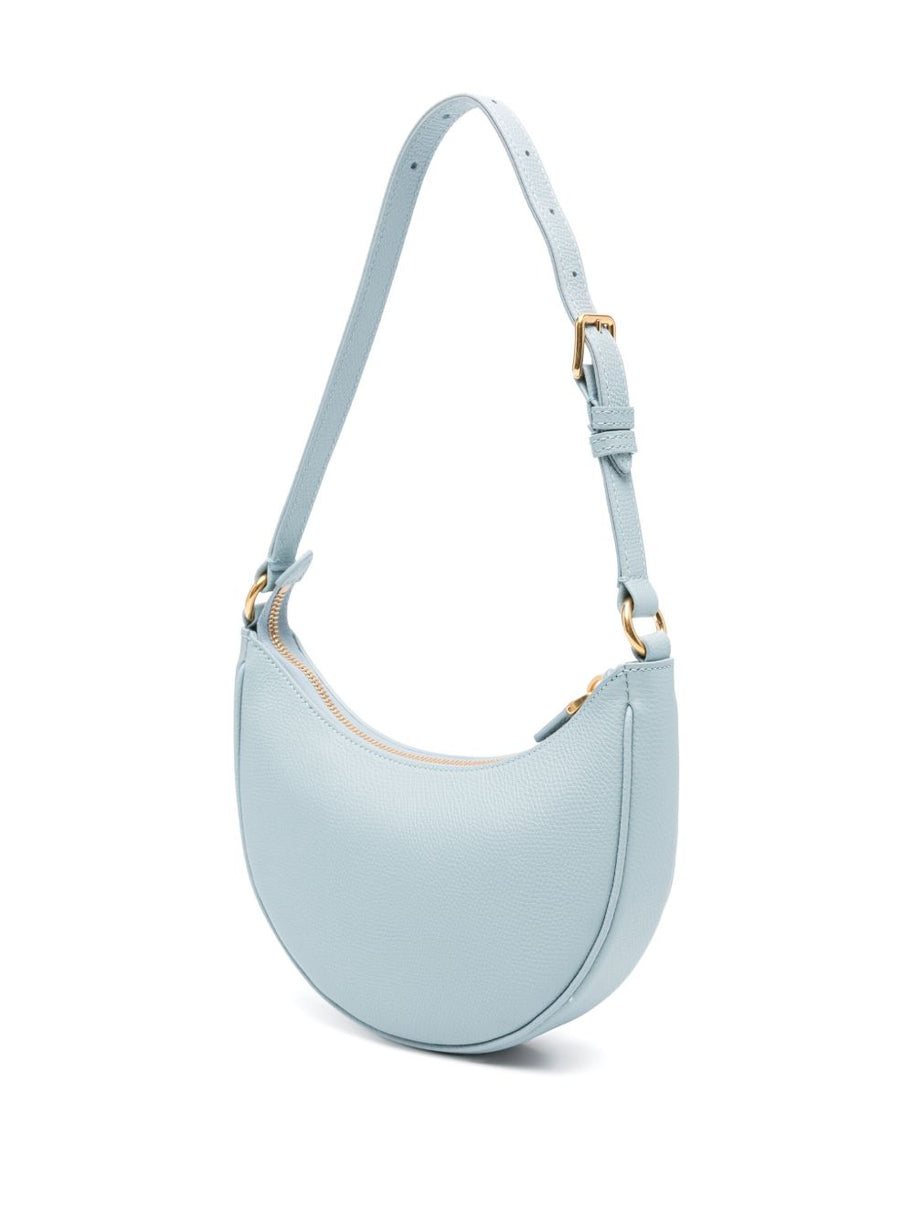 Valentino Garavani VLogo Signature Mini Leather Hobo Bag - Clear Blue