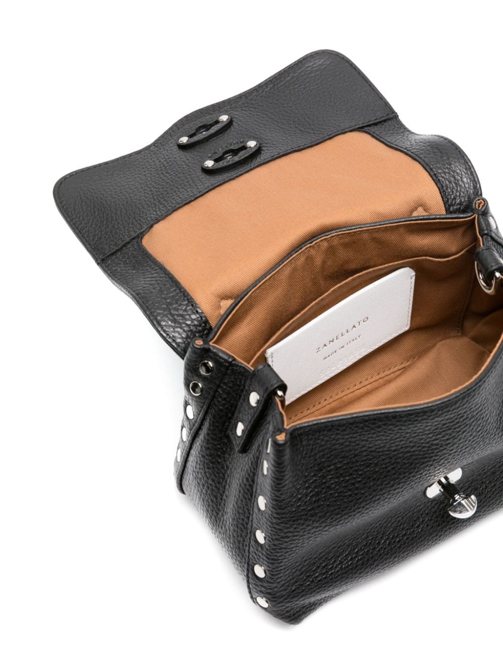 Zanellato Postina Daily Baby Leather Handbag - Black
