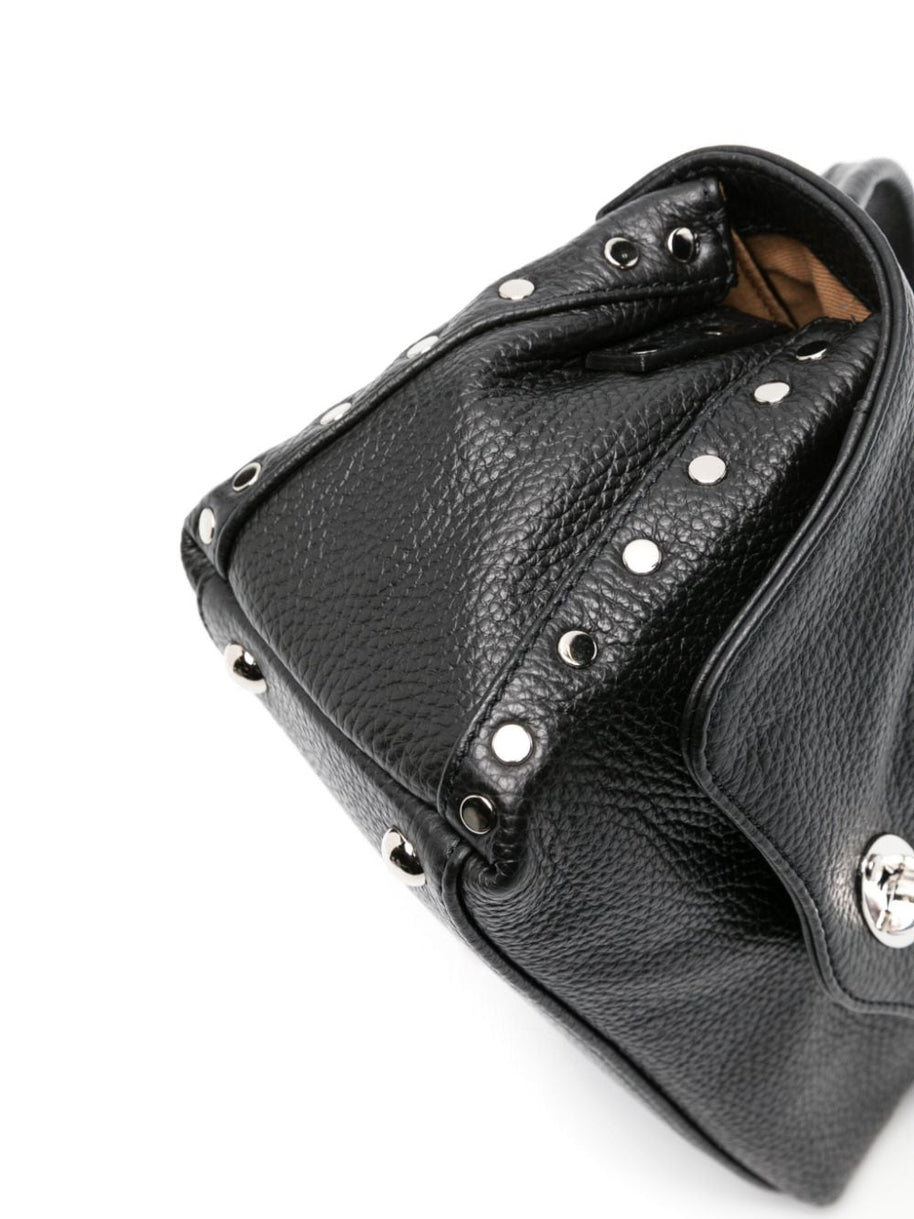 Zanellato Postina Daily Baby Leather Handbag - Black