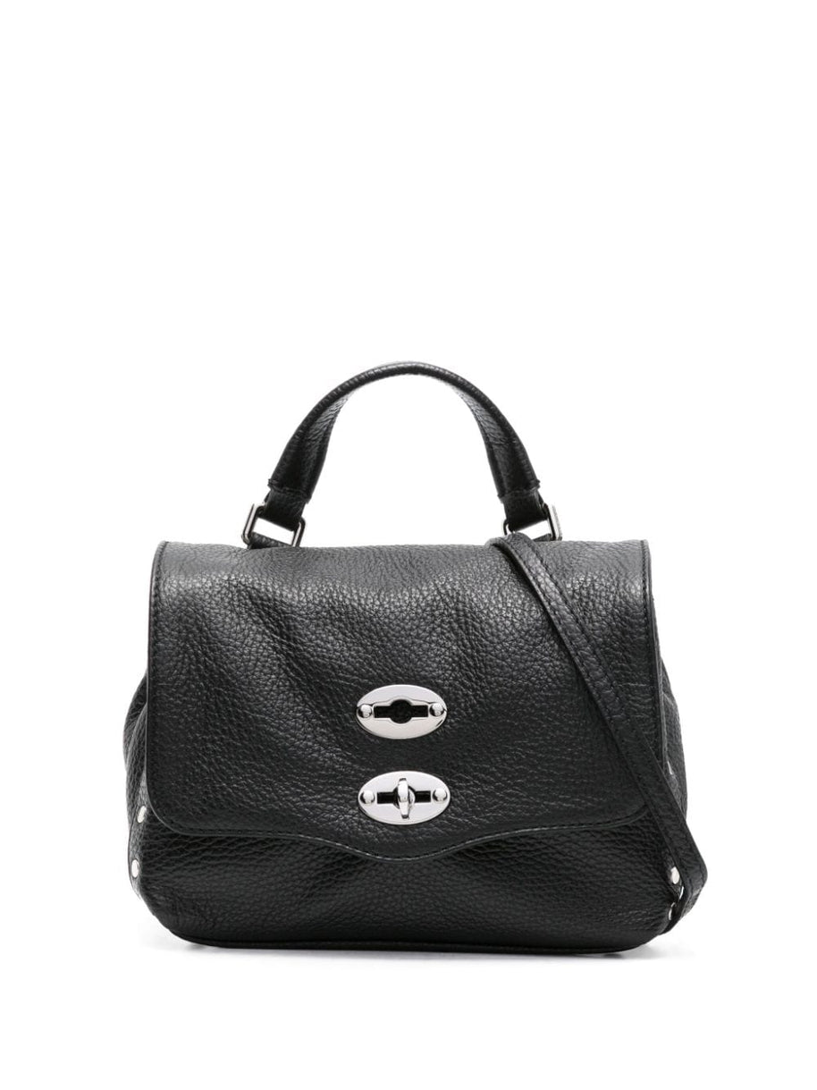 Zanellato Postina Daily Baby Leather Handbag - Black