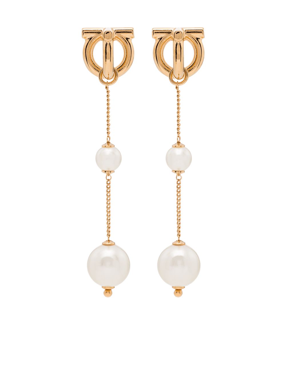 Ferragamo Gancini Earrings - Silver