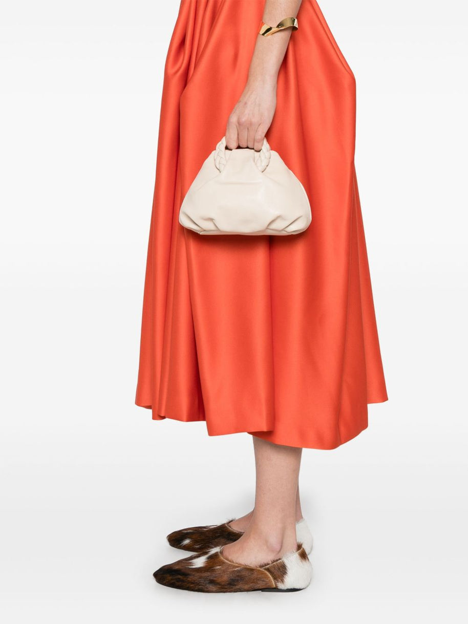 HEREU Bombon Small Leather Handbag - Beige