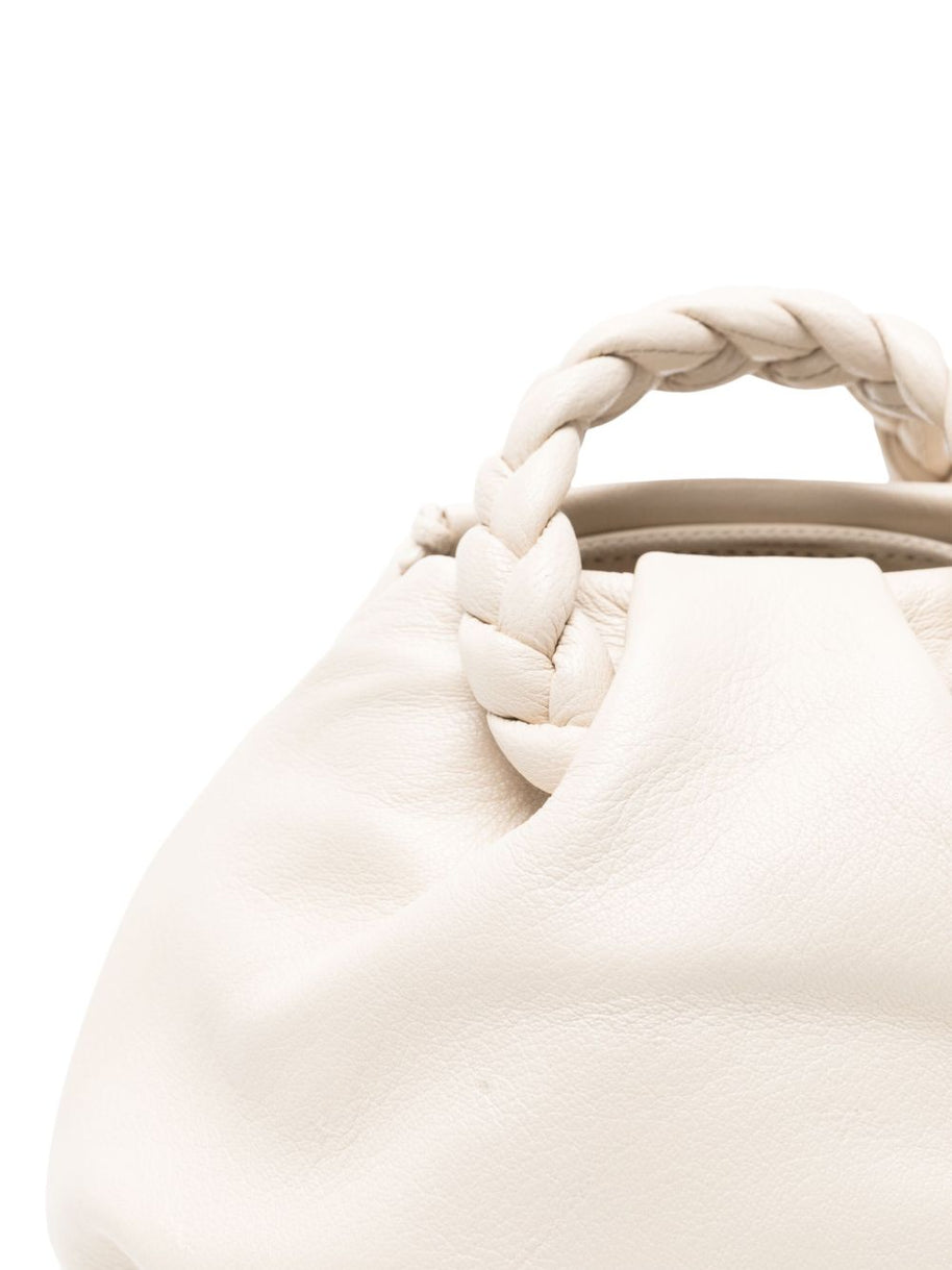 HEREU Bombon Small Leather Handbag - Beige