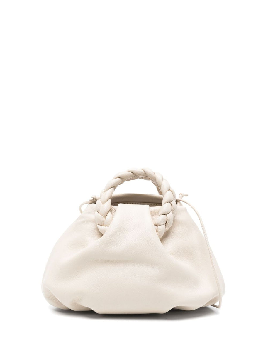 HEREU Bombon Small Leather Handbag - Beige