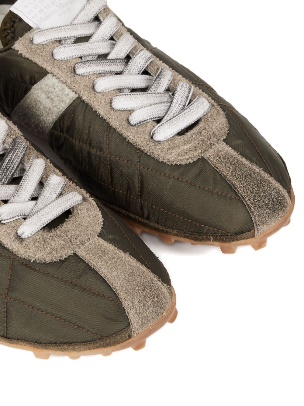 Maison Margiela Low Leather Sneakers - Green