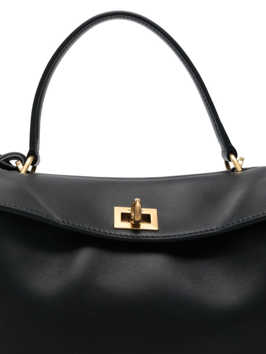 Balenciaga Rodeo Mini Leather Handbag - Black