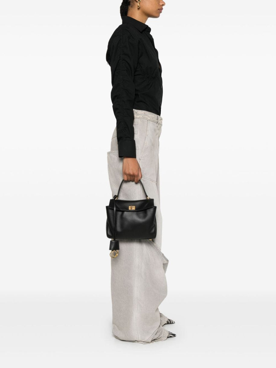 Balenciaga Rodeo Mini Leather Handbag - Black