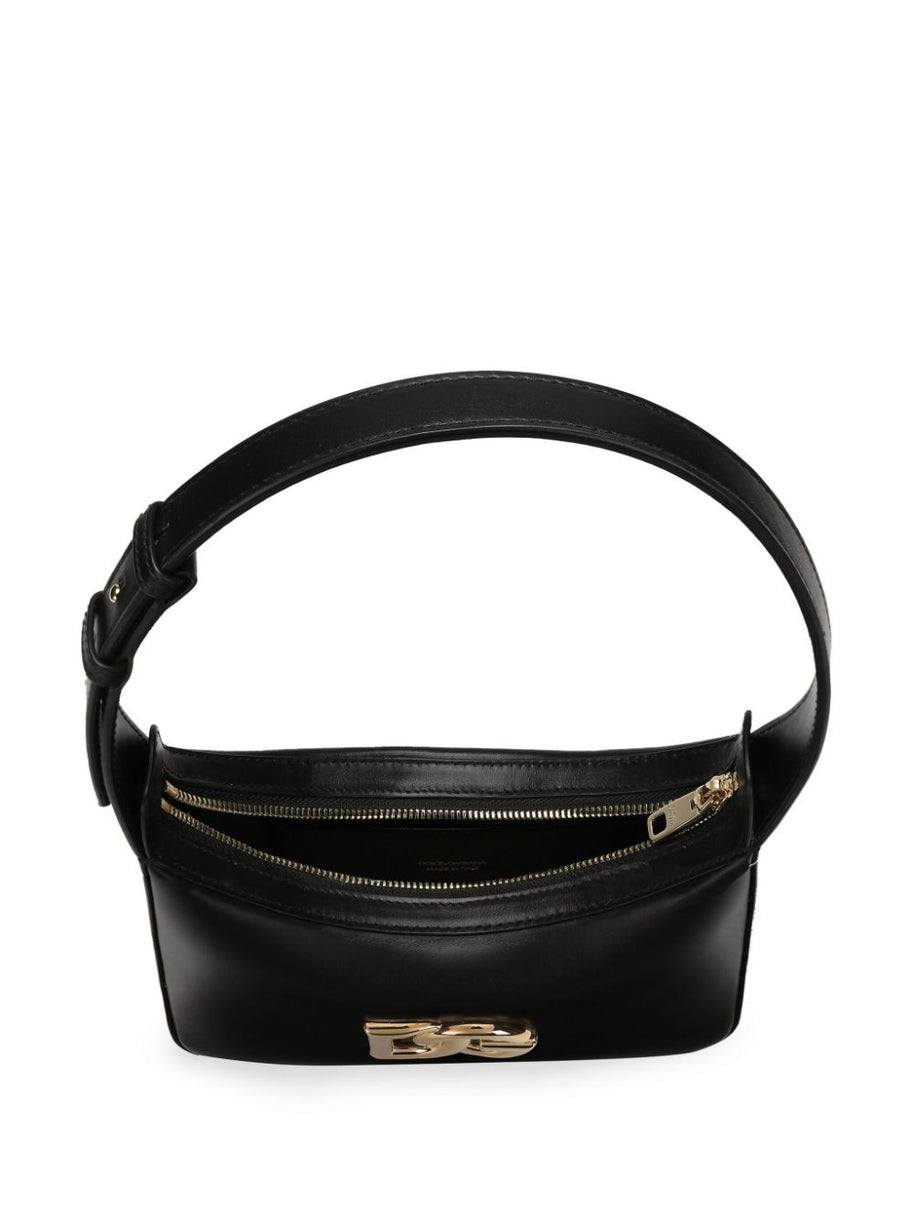 Dolce & Gabbana 3.5 Leather Shoulder Bag - Black