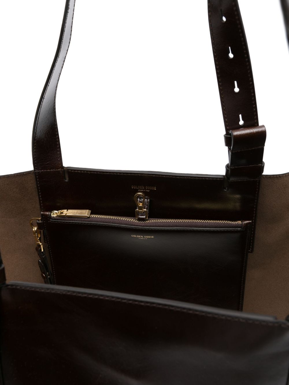 Golden Goose 24.7 Leather Handbag - Brown
