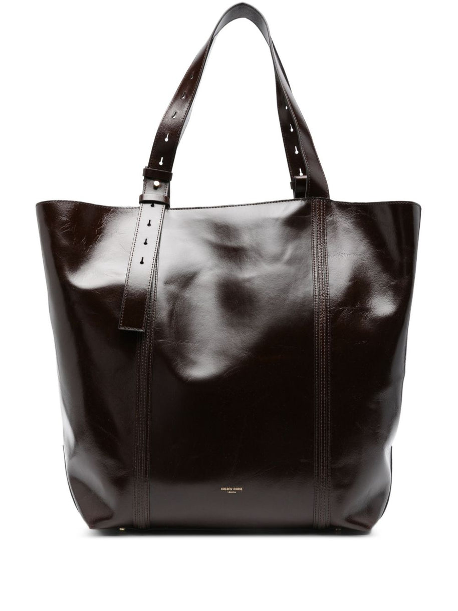 Golden Goose 24.7 Leather Handbag - Brown