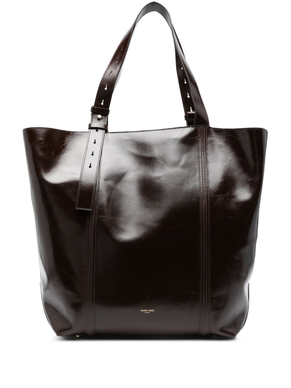 Golden Goose 24.7 Leather Handbag - Brown
