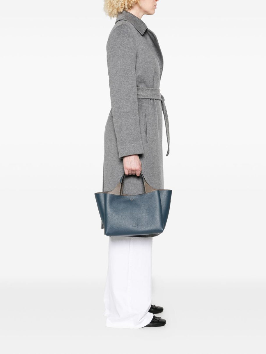 Tod's Mini Leather Shopping Bag -Green