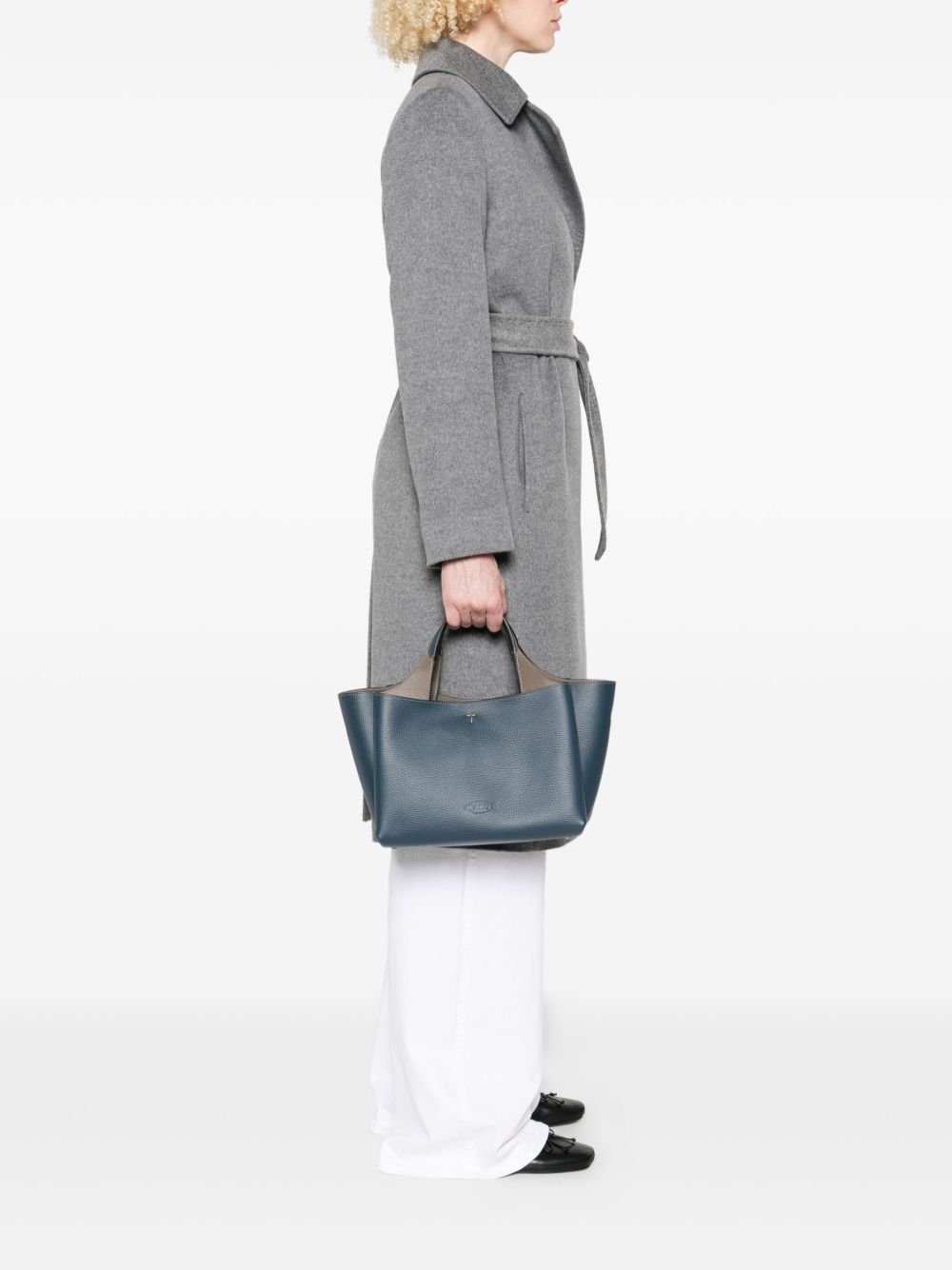 Tod's Mini Leather Shopping Bag -Green