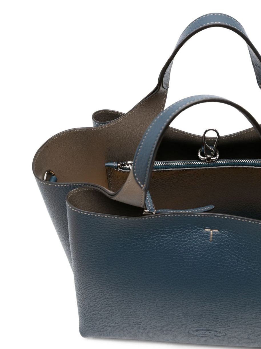 Tod's Mini Leather Shopping Bag -Green
