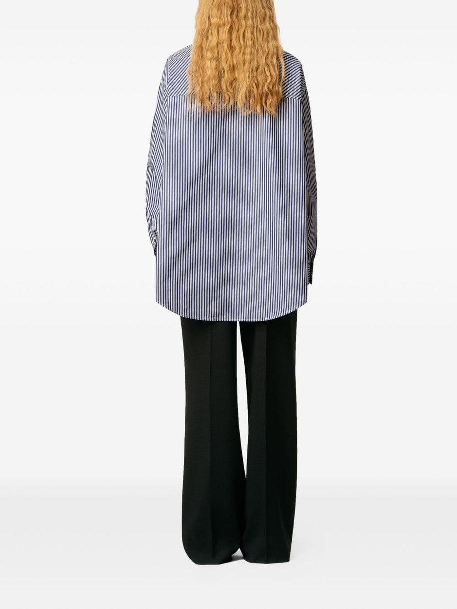 Ami Paris Bandana Cotton Shirt - Clear Blue