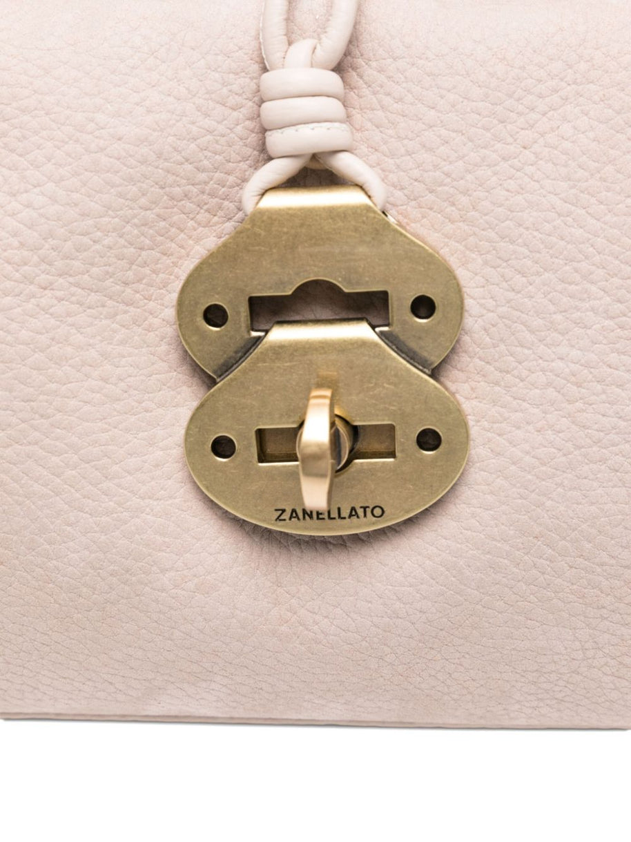 Zanellato Dotta Jones Small Suede Leather Handbag - Beige