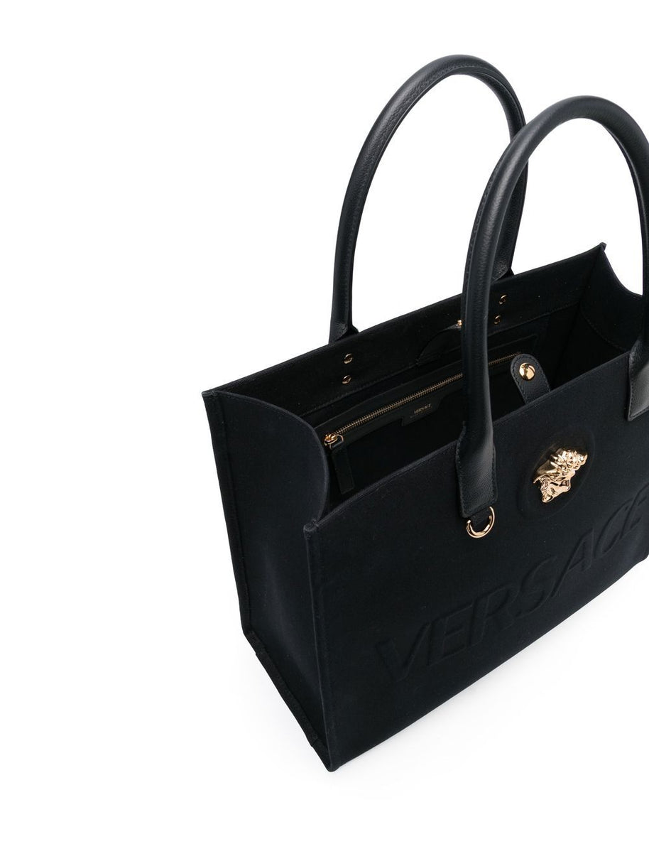 Versace La Medusa Large Tote Bag - Black
