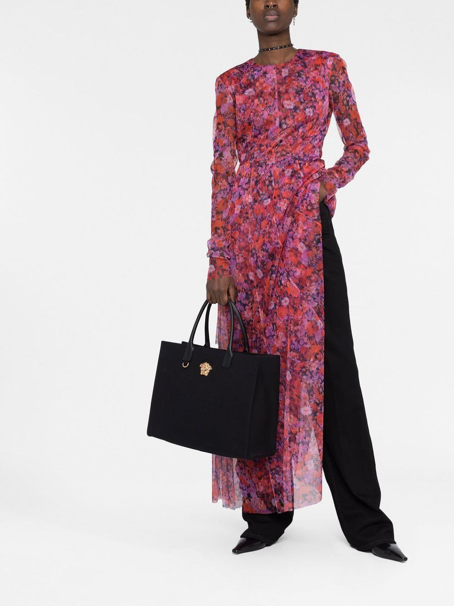 Versace La Medusa Large Tote Bag - Black