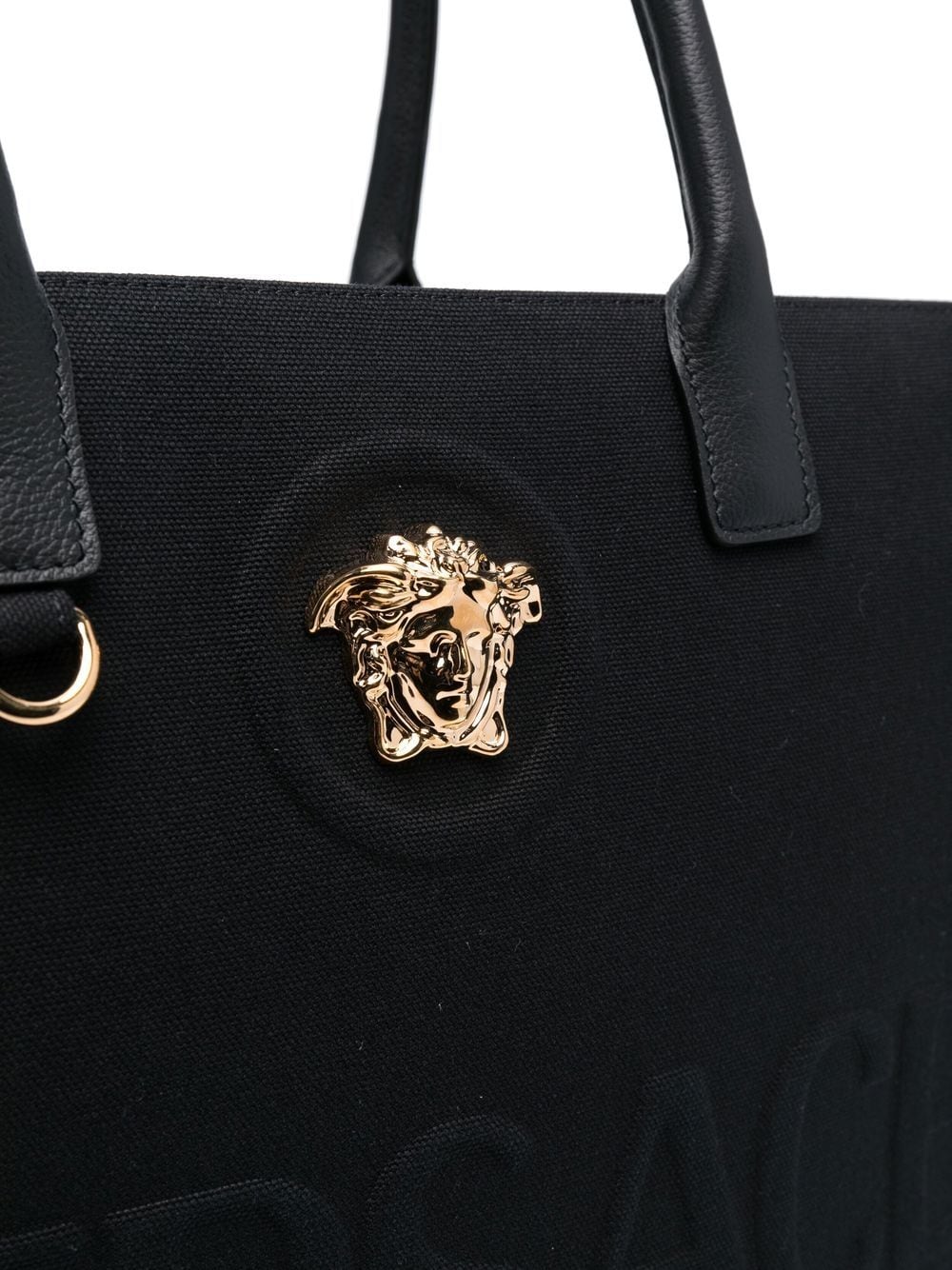 Versace La Medusa Large Tote Bag - Black