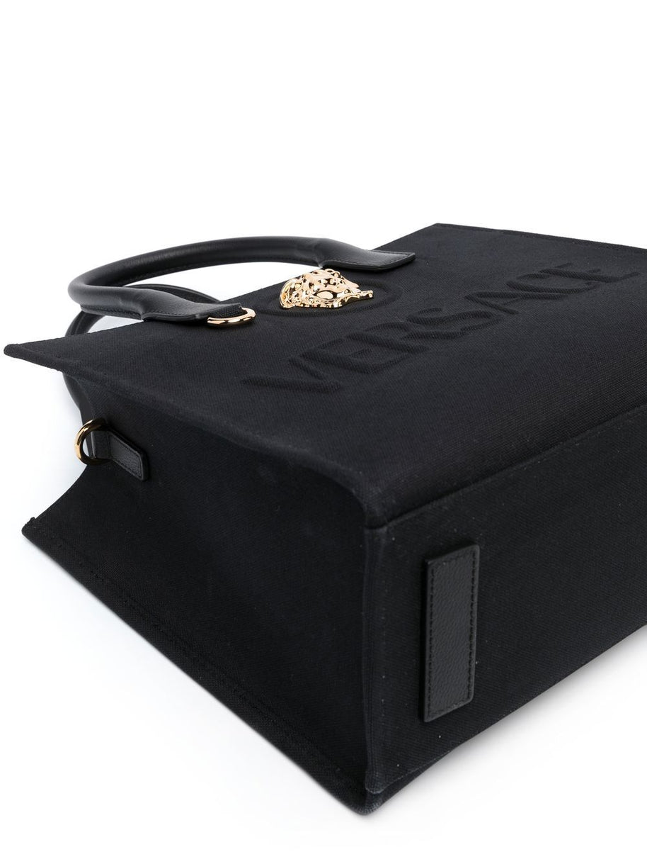 Versace La Medusa Small Tote Bag - Black