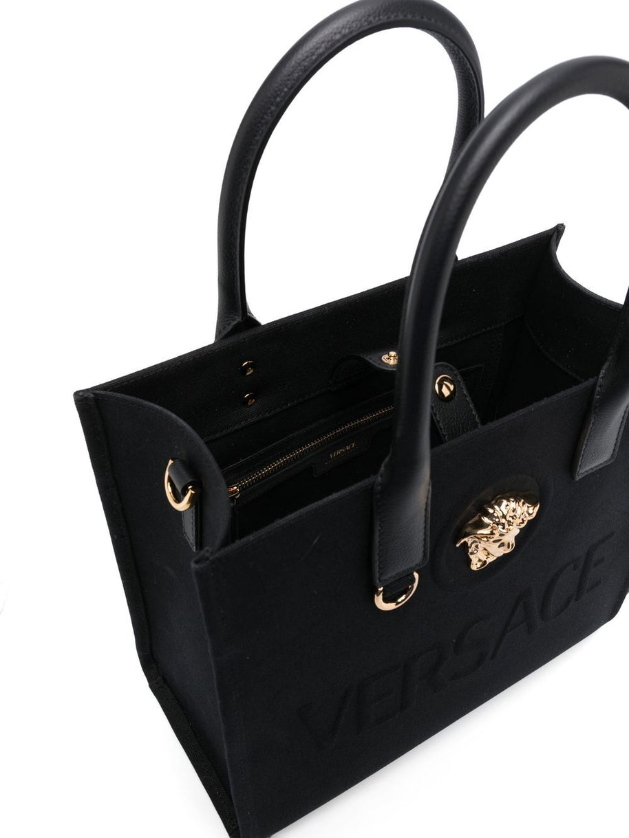 Versace La Medusa Small Tote Bag - Black