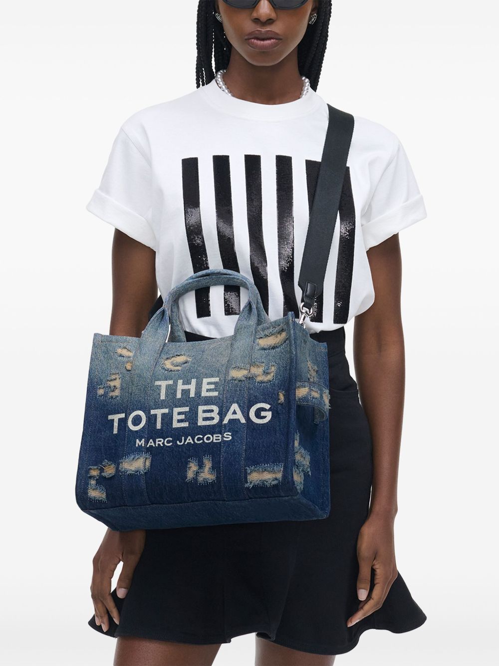 Marc Jacobs The Medium Tote Cotton Tote Bag - Blue