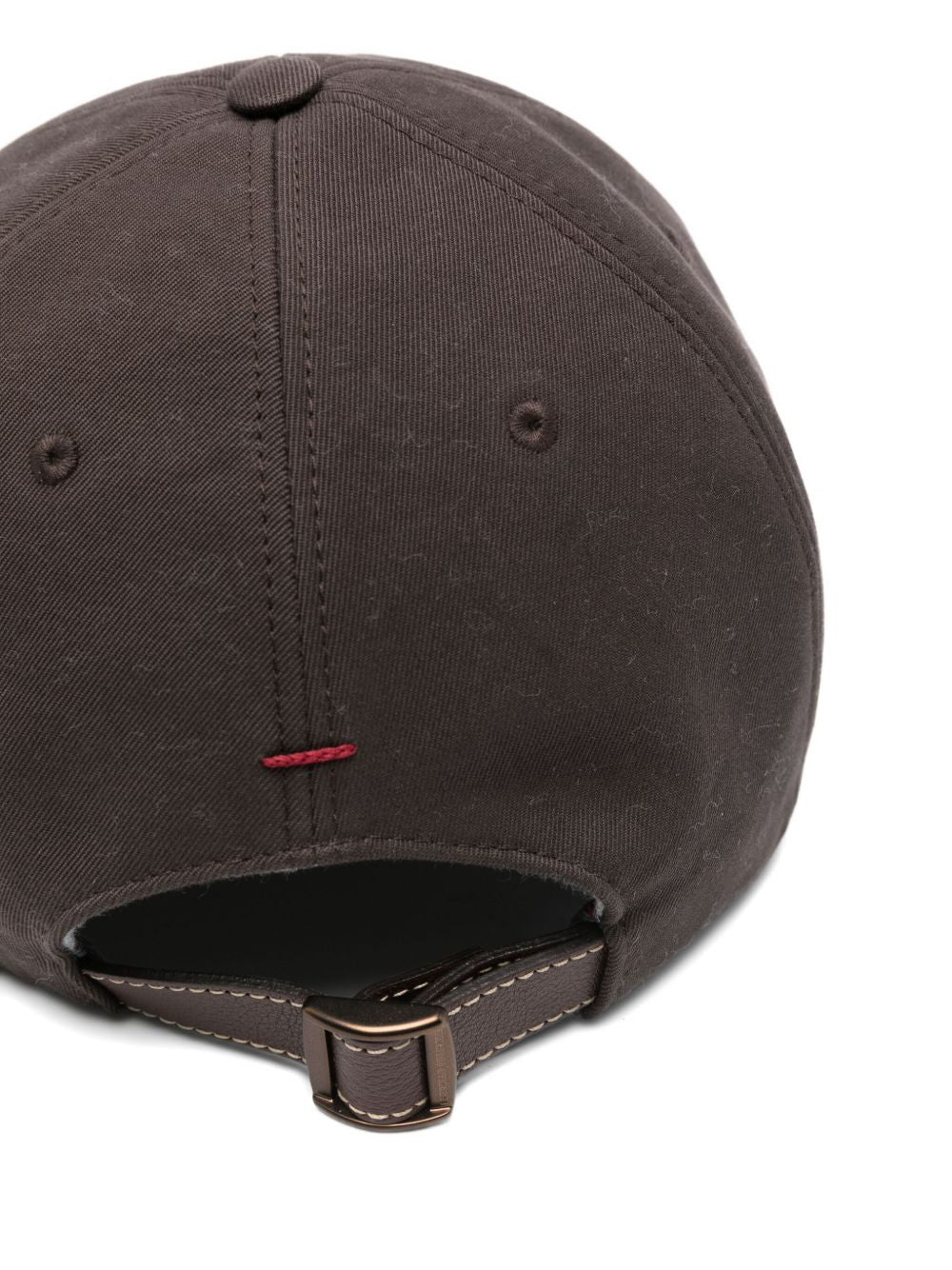 Brunello Cucinelli Logo Cotton Baseball Cap - Brown