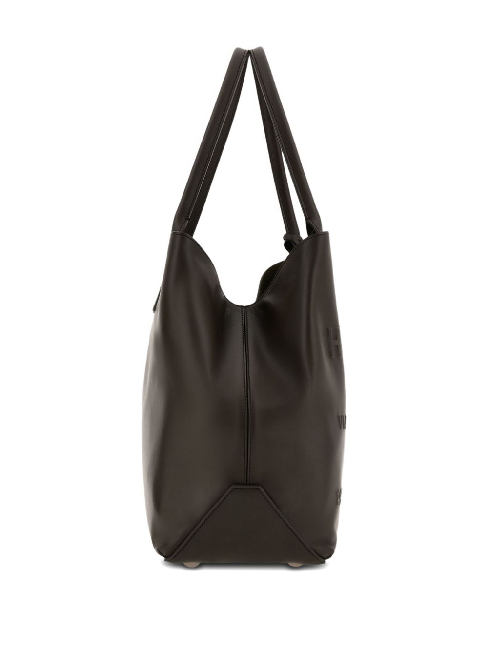 HOGAN PRE Script Medium Leather Tote Bag