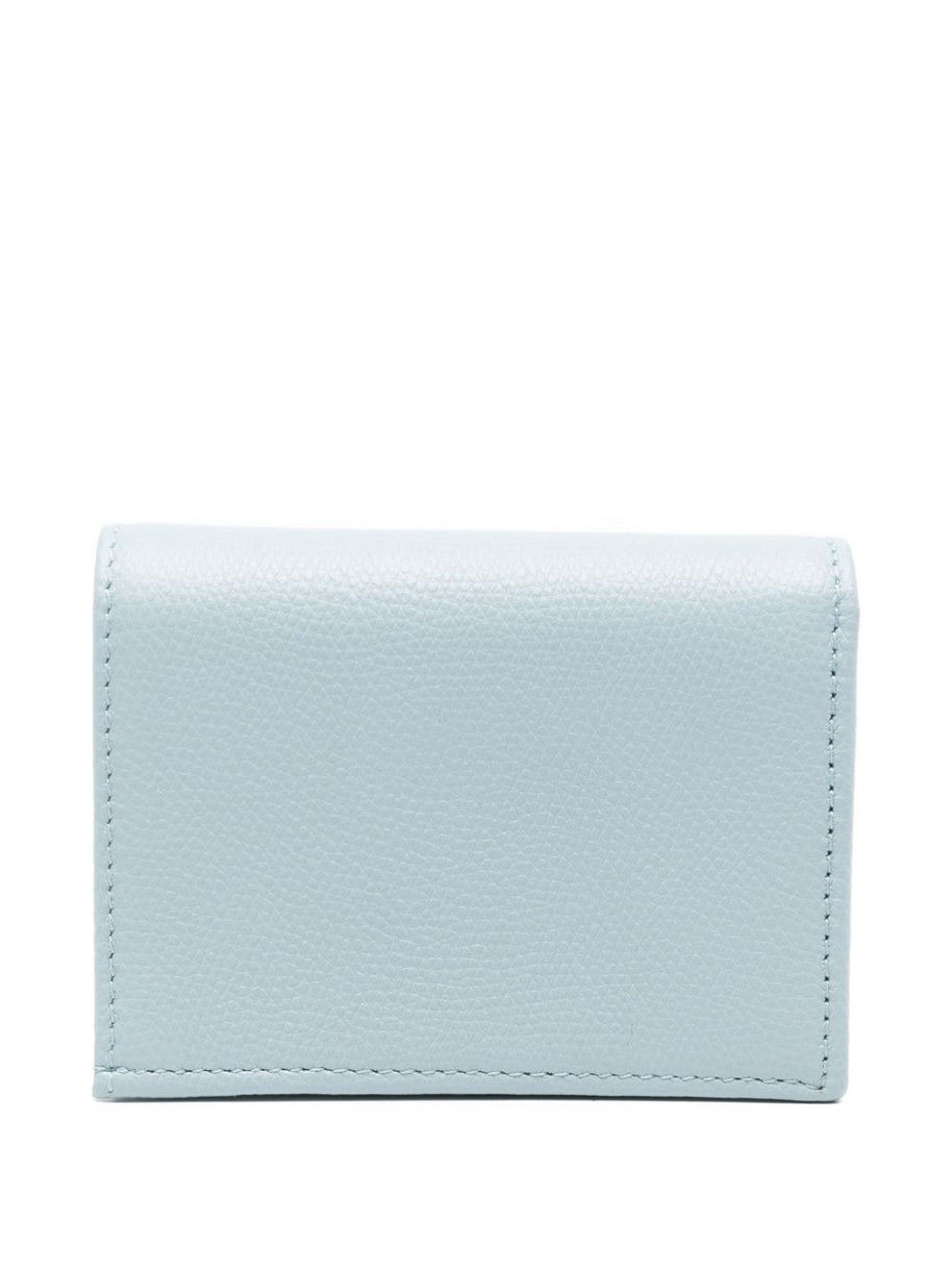 Valentino Garavani VLogo Leather Wallet - Clear Blue