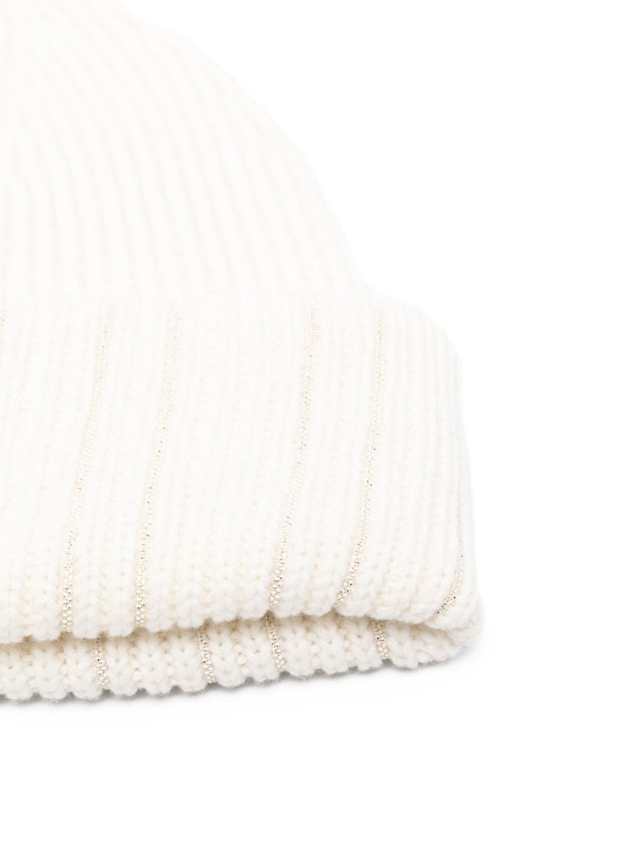 Fabiana Filippi Wool Beanie - Beige