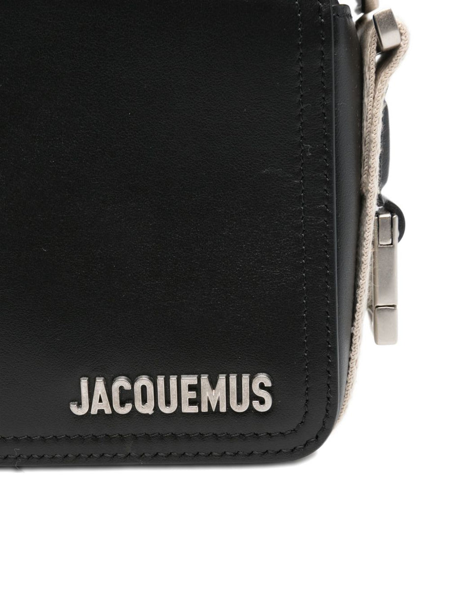 JACQUEMUS Le Cuerda Horizontal Crossbody Bag - Black