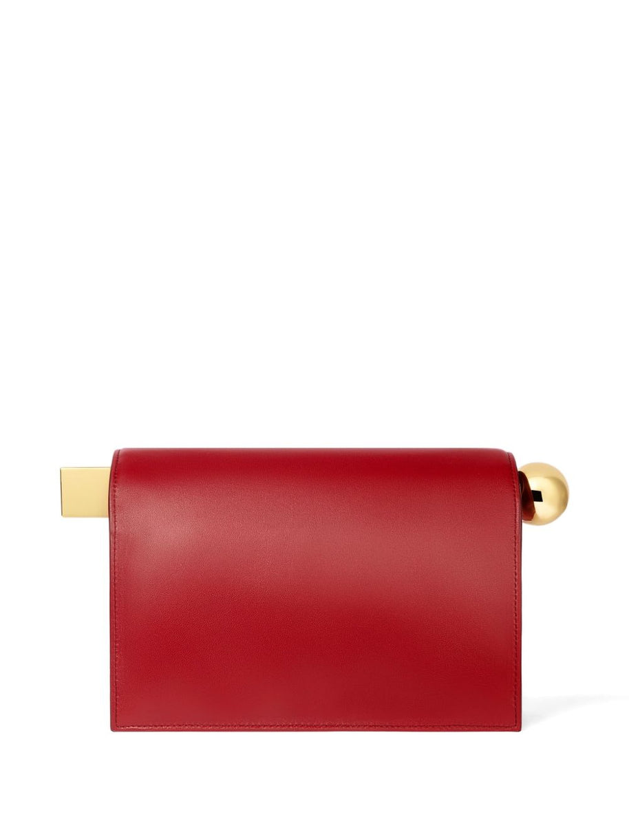 JACQUEMUS La Pochette Rond Carré Clutch Bag - Red