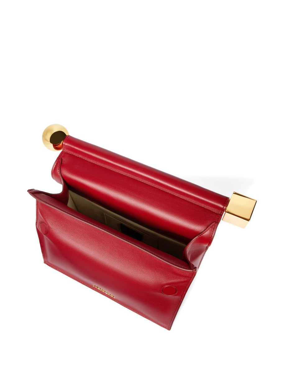 JACQUEMUS La Pochette Rond Carré Clutch Bag - Red