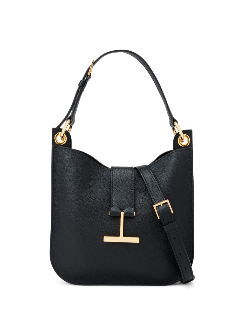 Tom Ford Tara Leather Crossbody Bag - Black