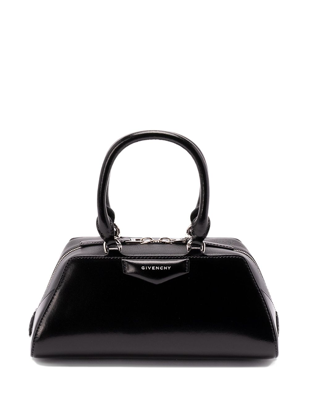 Givenchy Antigona East West Mini Leather Handbag - Black