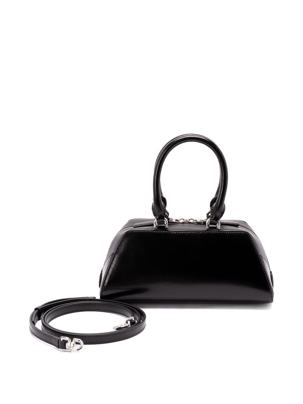 Givenchy Antigona East West Mini Leather Handbag - Black
