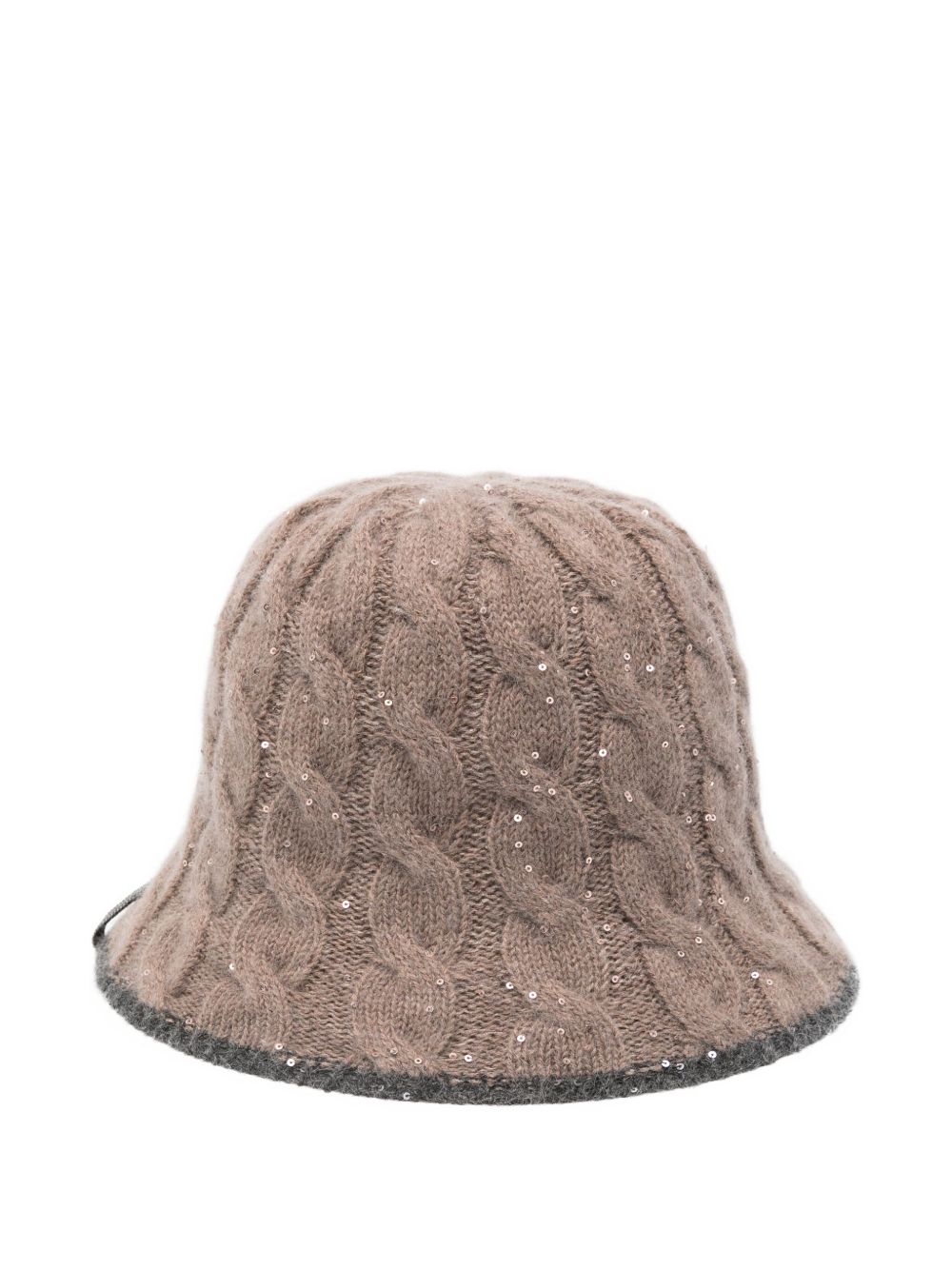 Brunello Cucinelli Wool Cloche Hat -Beige
