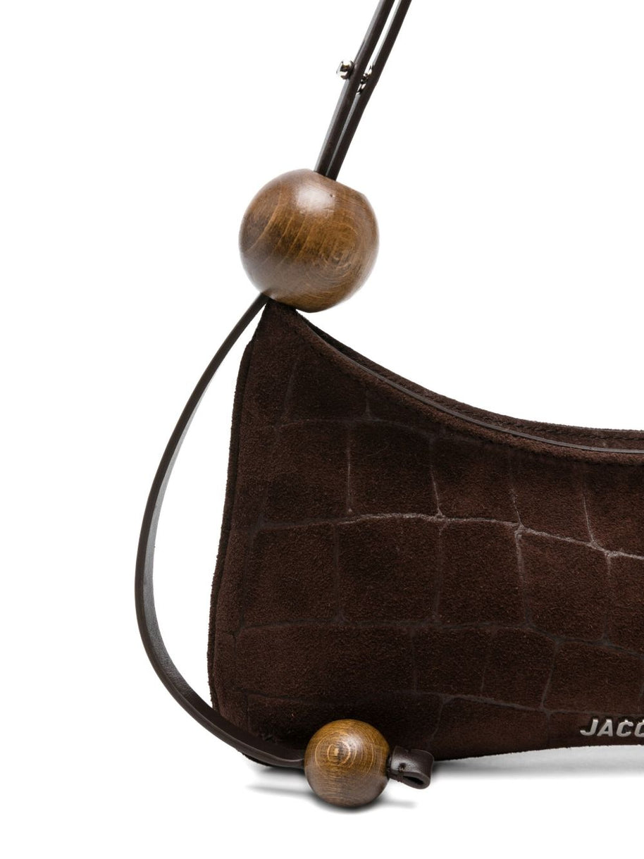 JACQUEMUS Le Bisou Perle Shoulder Bag - Brown