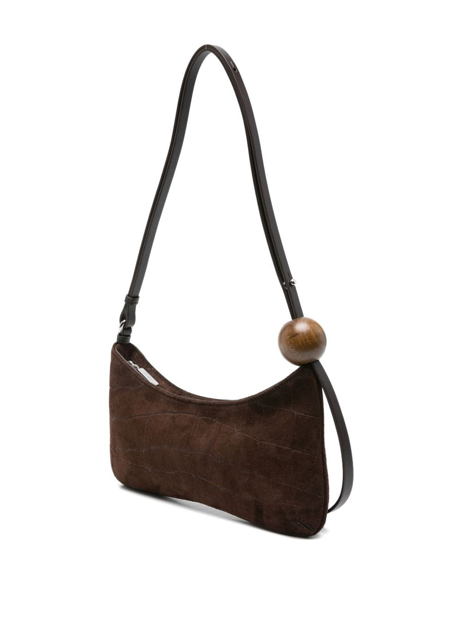 JACQUEMUS Le Bisou Perle Shoulder Bag - Brown