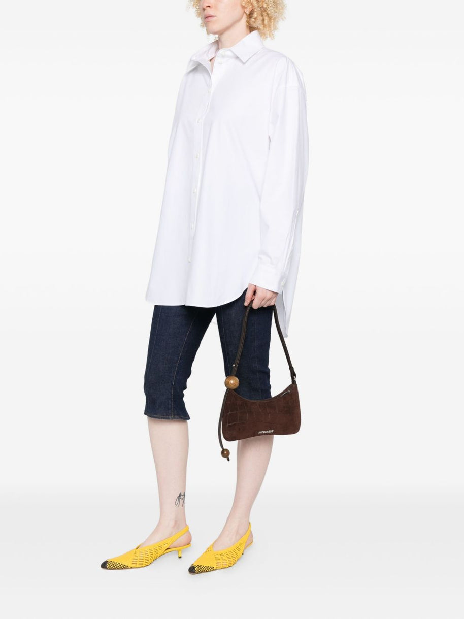 JACQUEMUS Le Bisou Perle Shoulder Bag - Brown