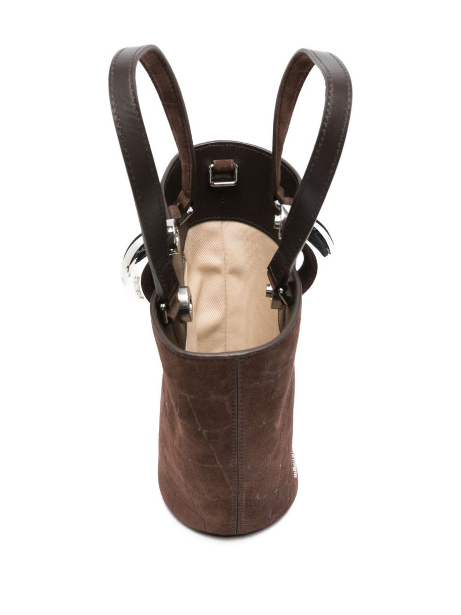 JACQUEMUS Le Petit Bambola Bucket Bag - Brown