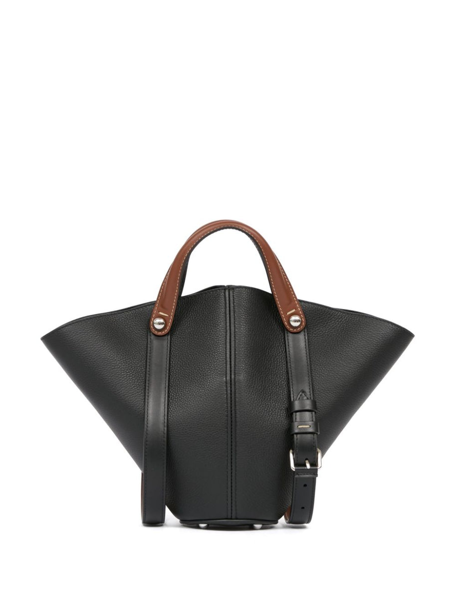 Maison Margiela Dress-Age Small Leather Tote - Black