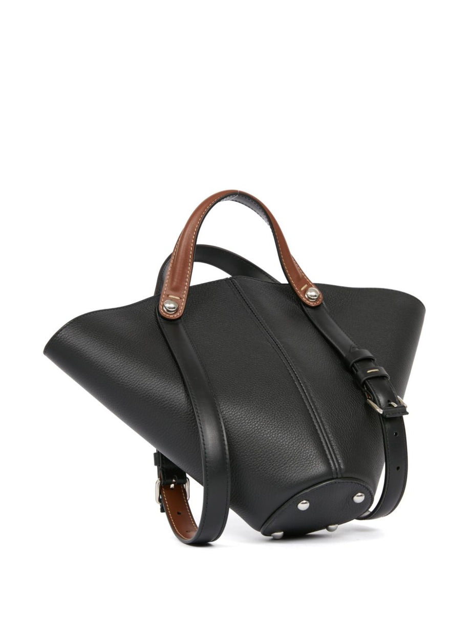 Maison Margiela Dress-Age Small Leather Tote - Black