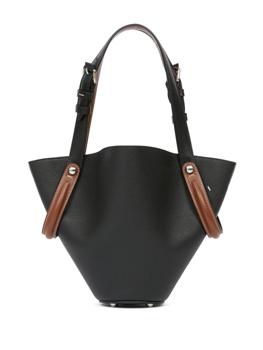 Maison Margiela Dress-Age Small Leather Tote - Black