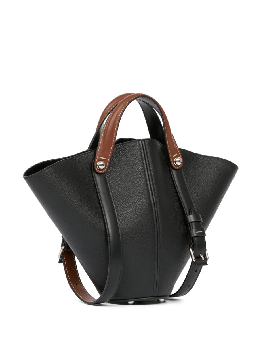 Maison Margiela Dress-Age Small Leather Tote - Black