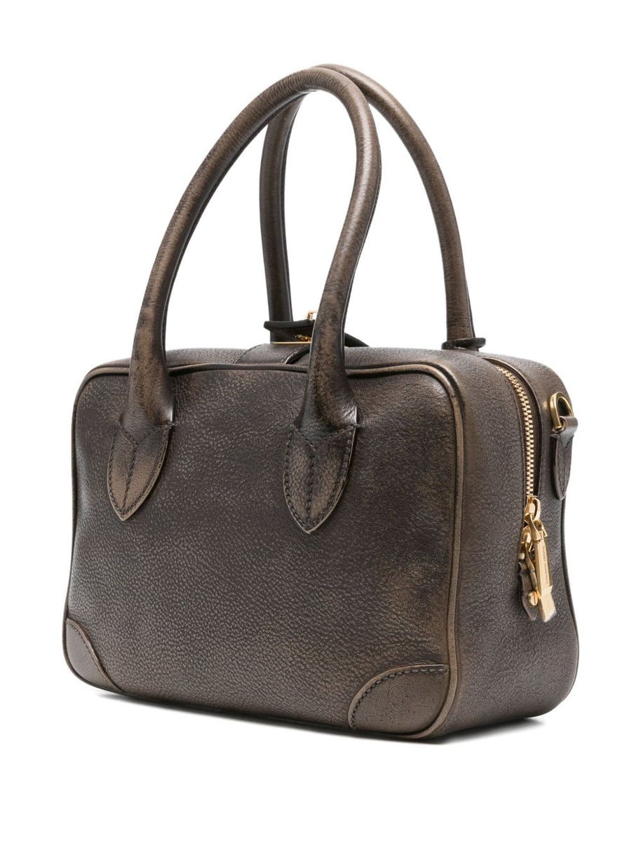 Golden Goose Vita leather handbag - Brown