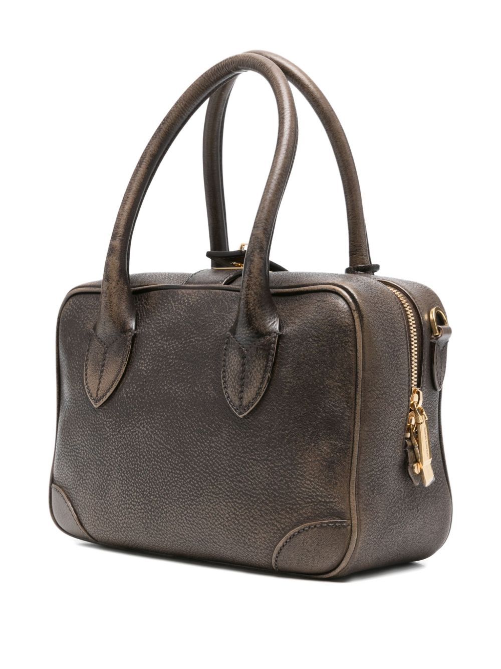 Golden Goose Vita leather handbag - Brown