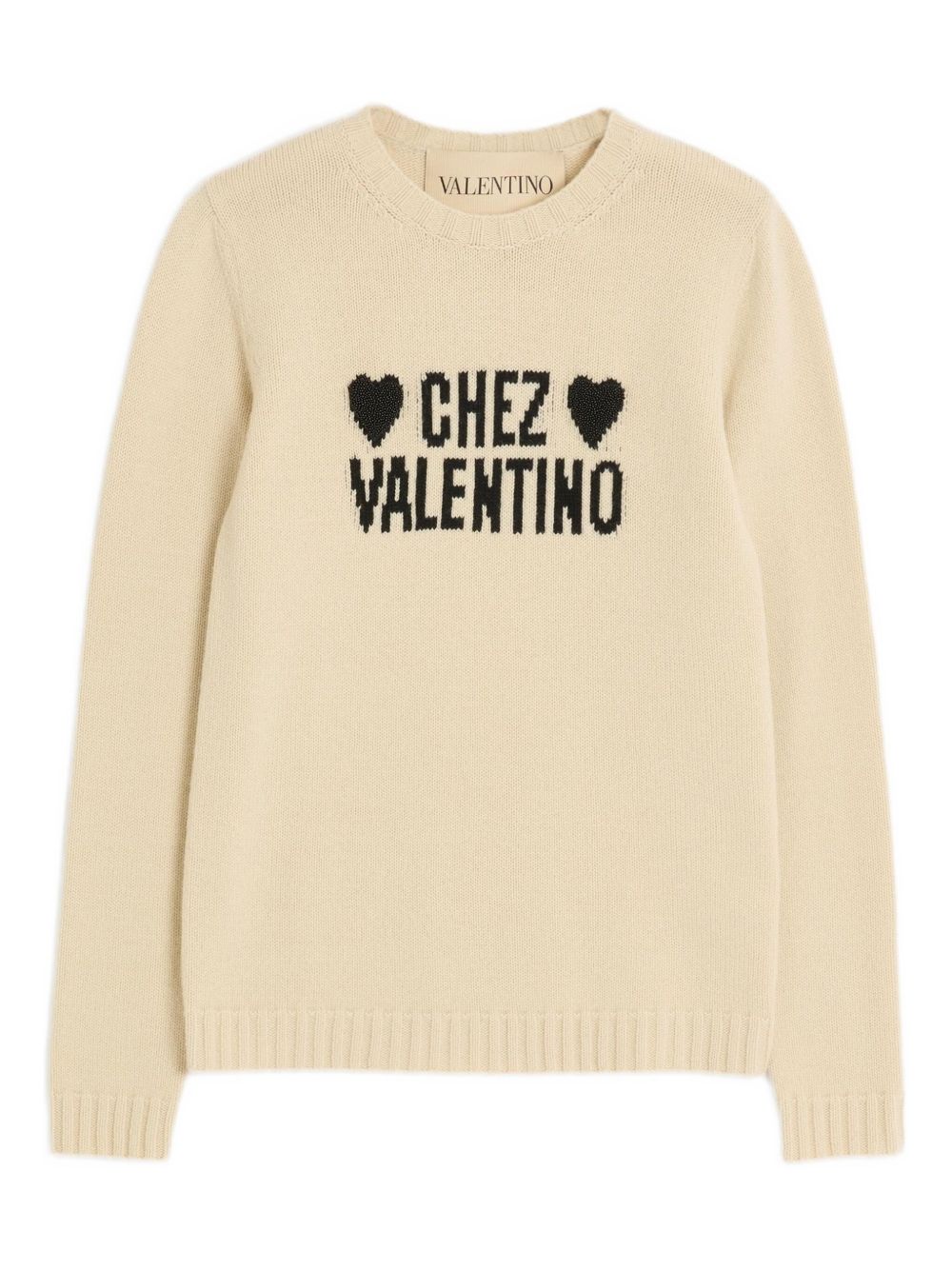 Valentino Chez Valentino Wool Sweater - Beige