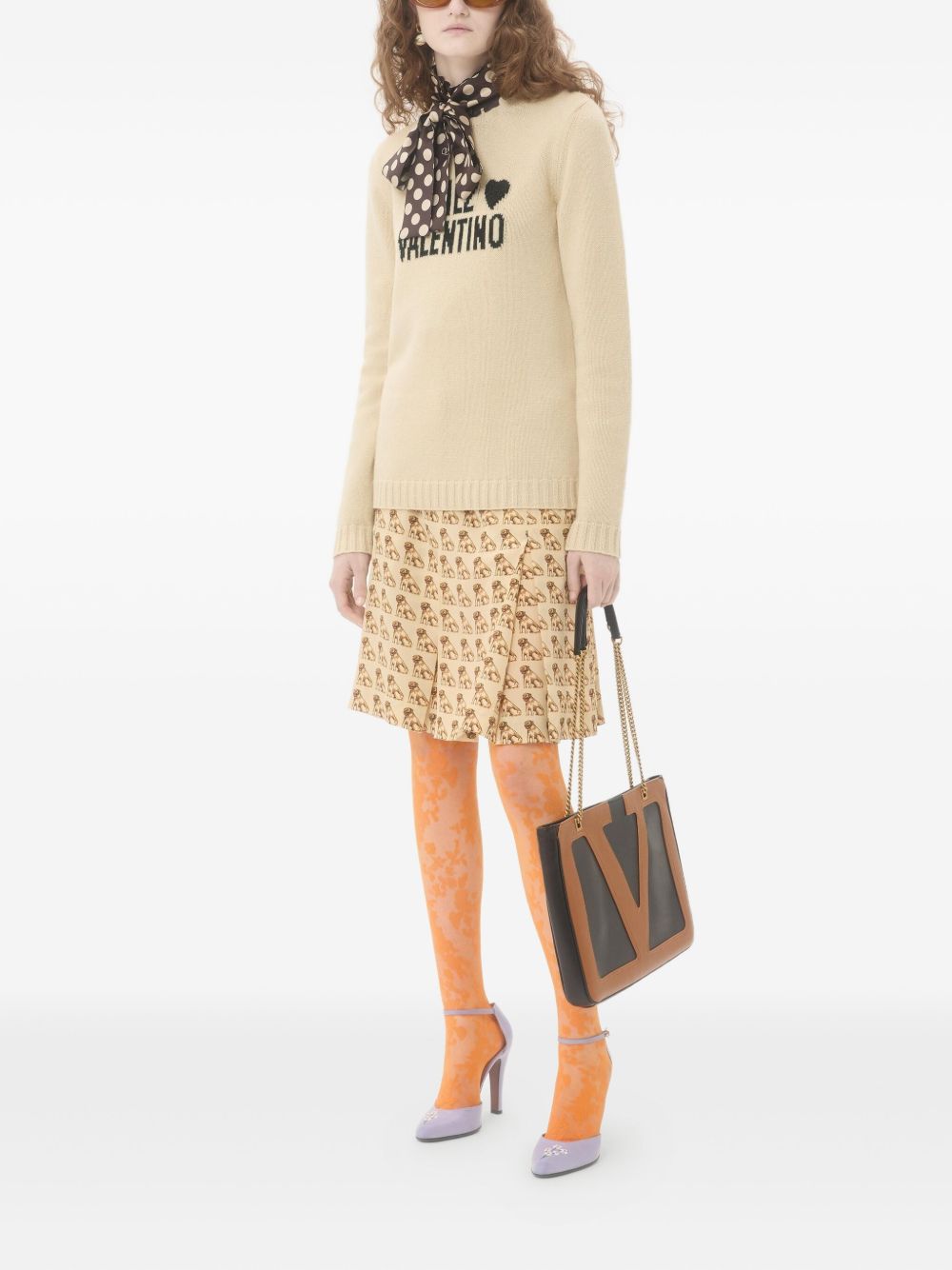 Valentino Chez Valentino Wool Sweater - Beige